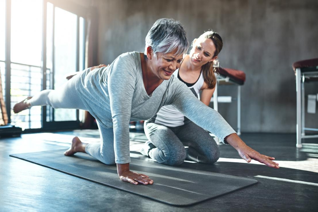 Old woman Pilates